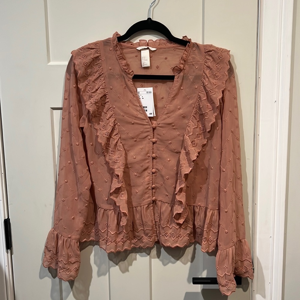 H&M sheer blouse.